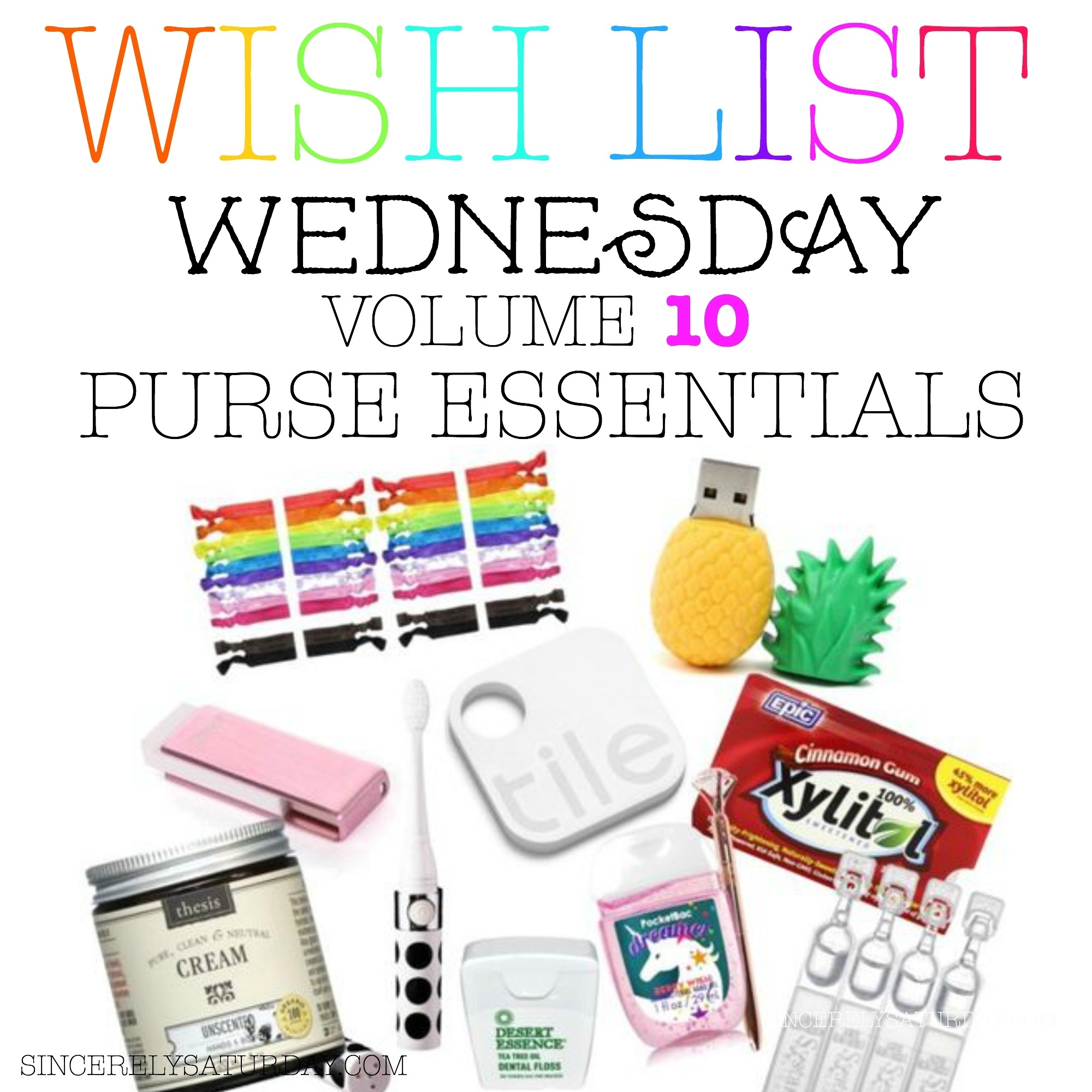 Top 10 purse essentials - Wish list Wednesday