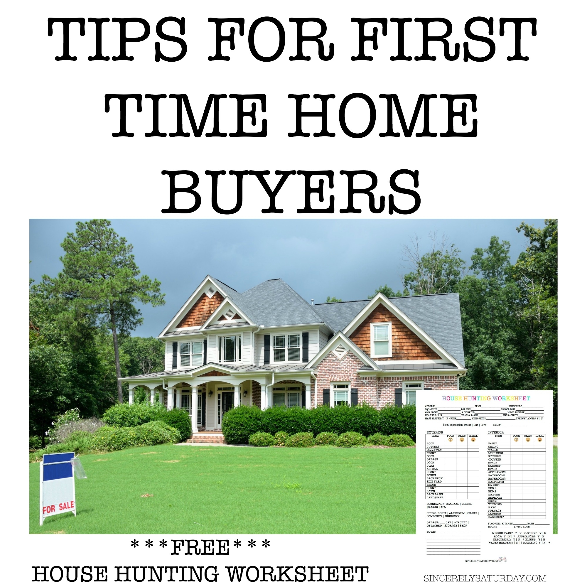 Tips for first time home buyers