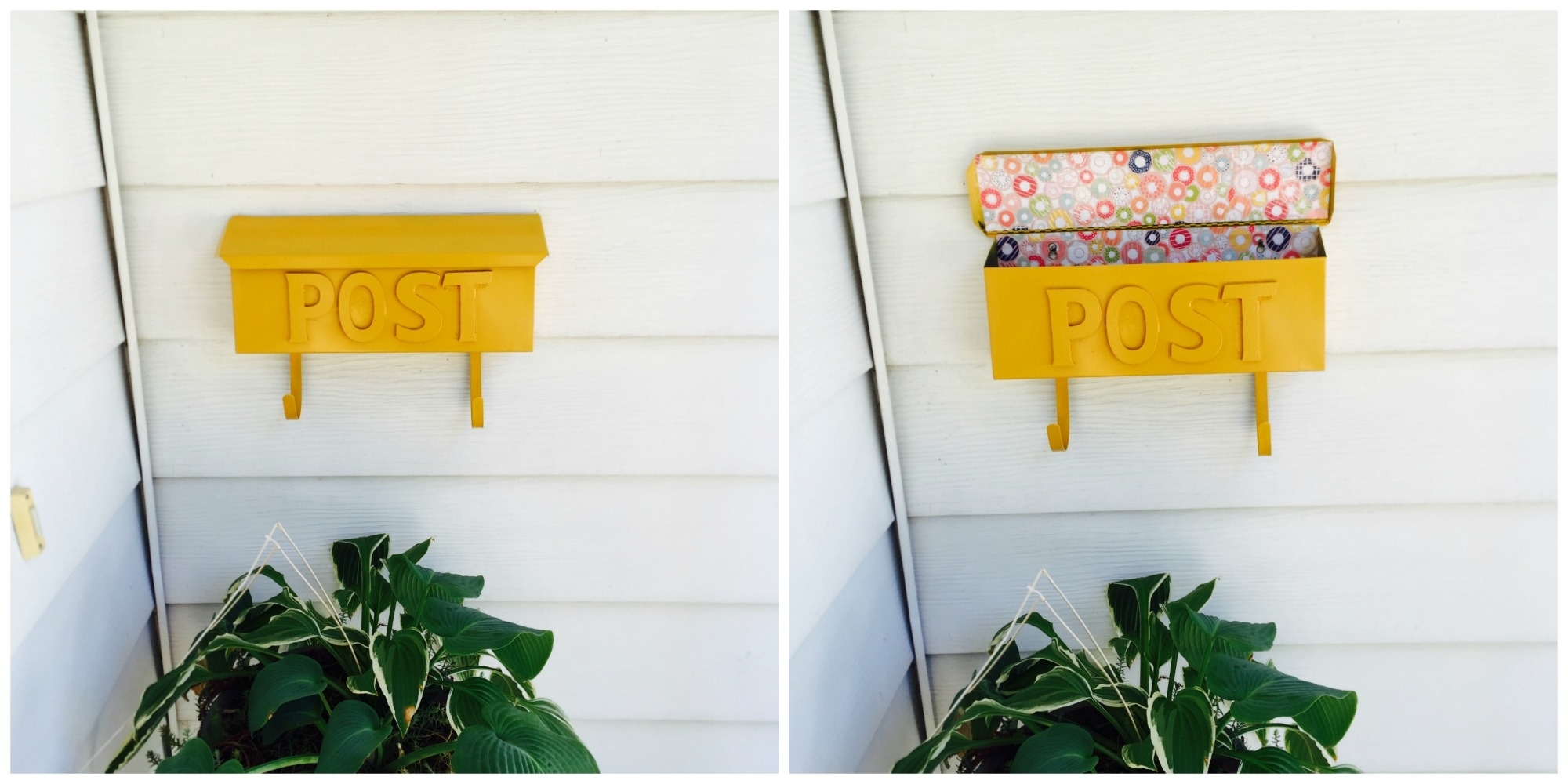 Simple mailbox makeover for under 10 dollars