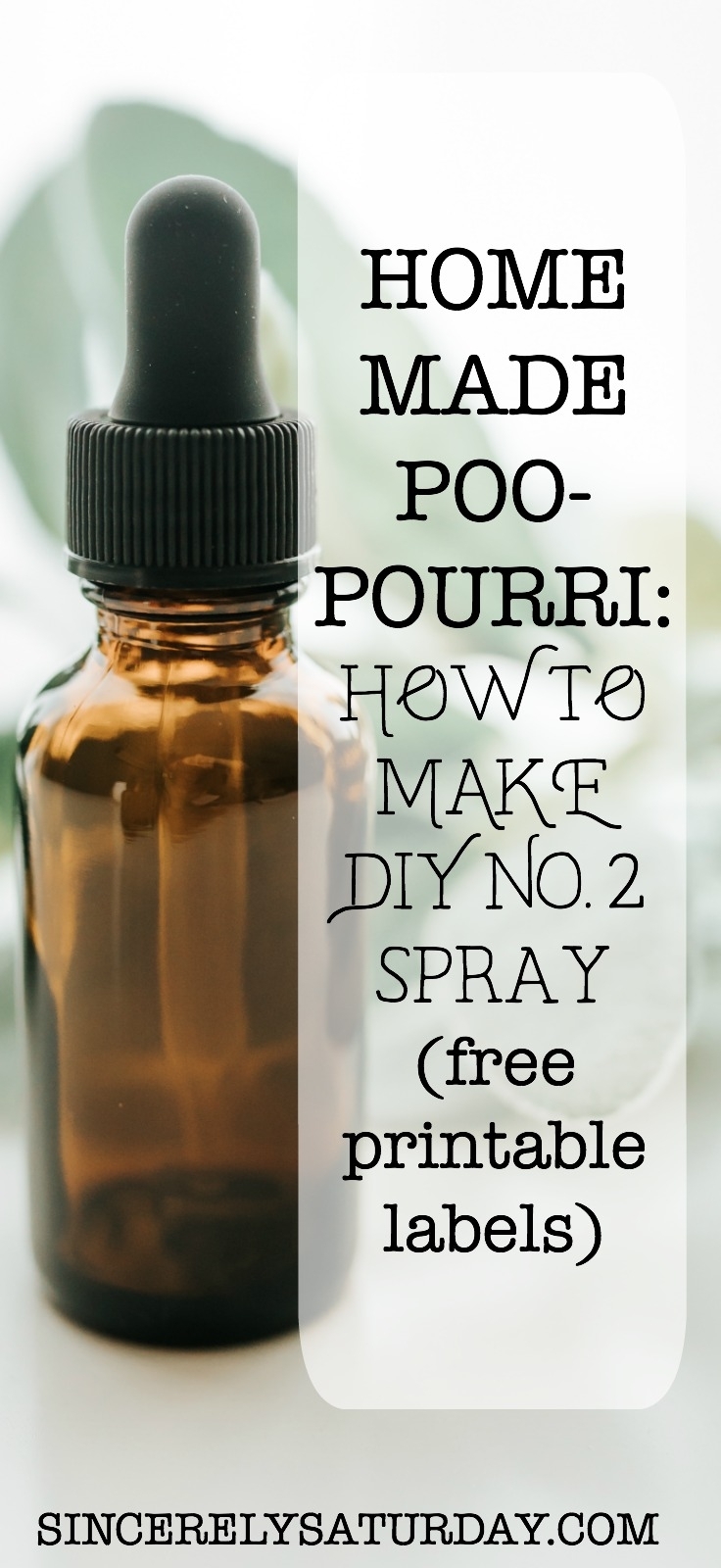 Homemade Poo-Pourri: How to make DIY No.2 spray (Printable labels included)
