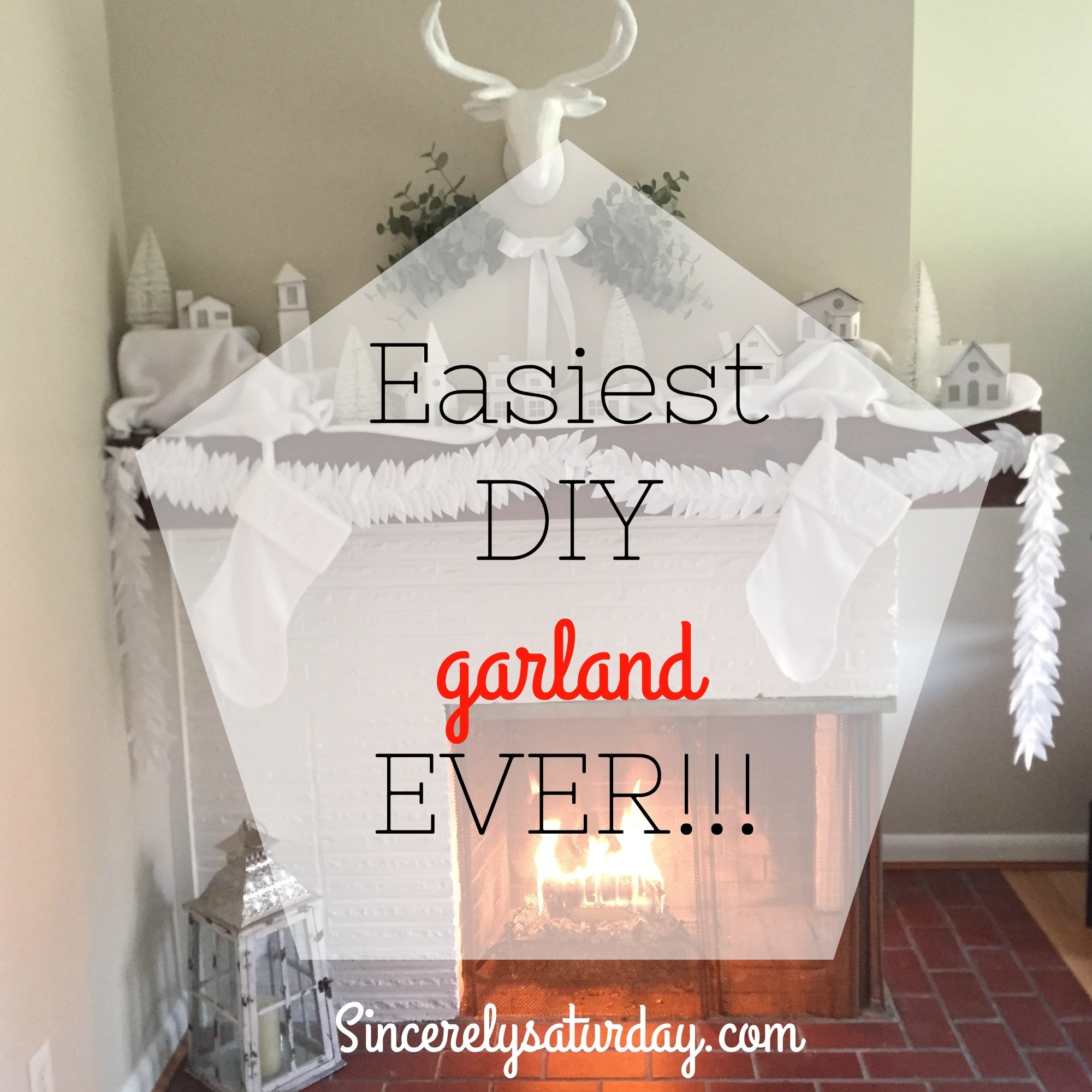 Easiest DIY garland ever!!