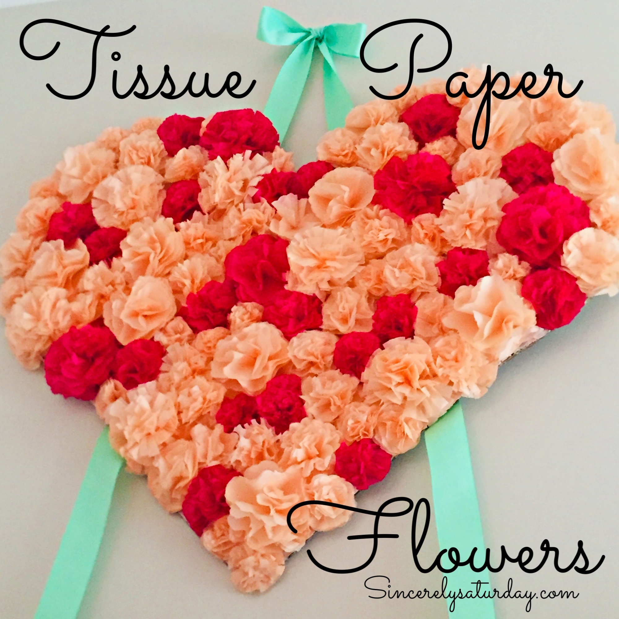How to make Tissue paper flowers (easy!) 