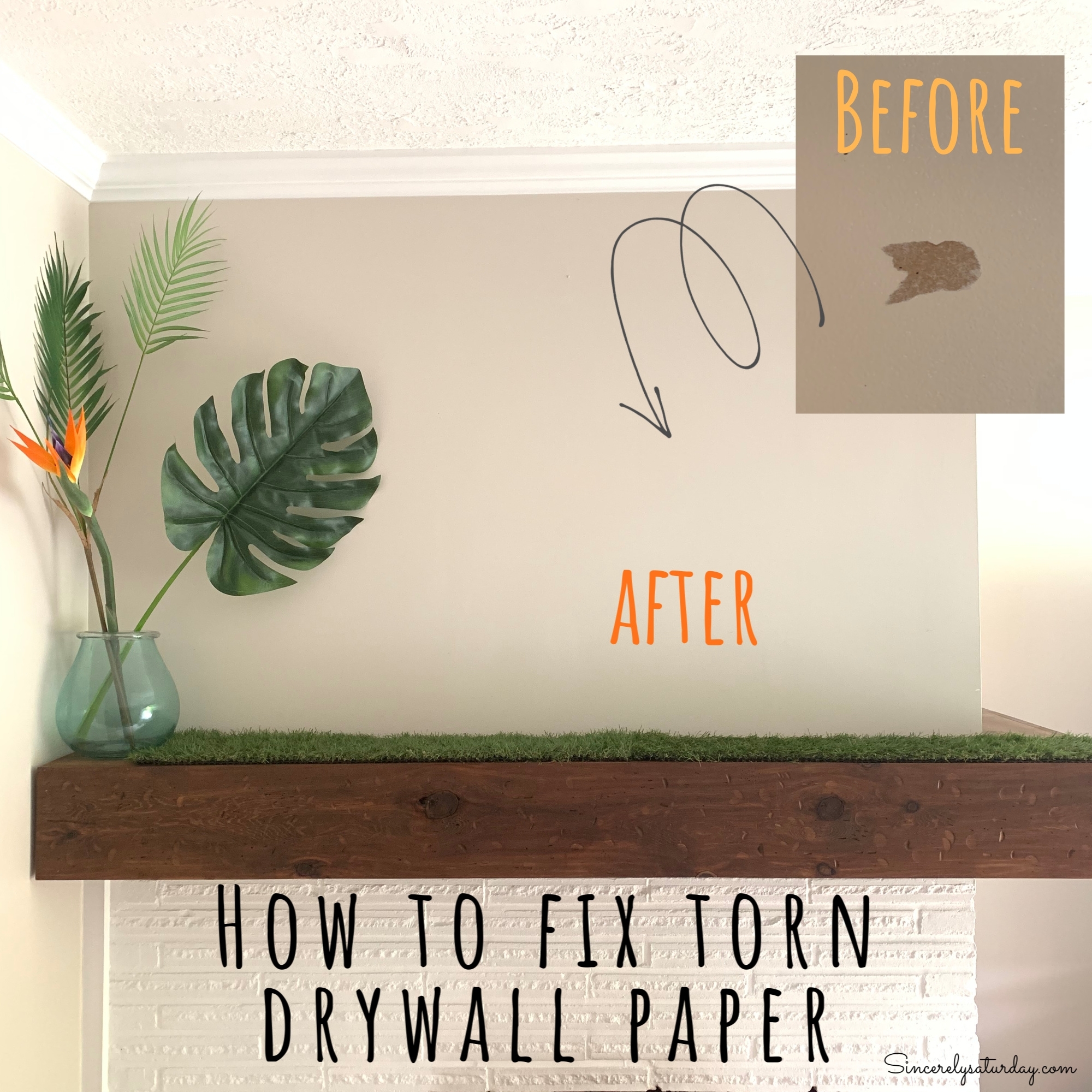 How to repair torn drywall