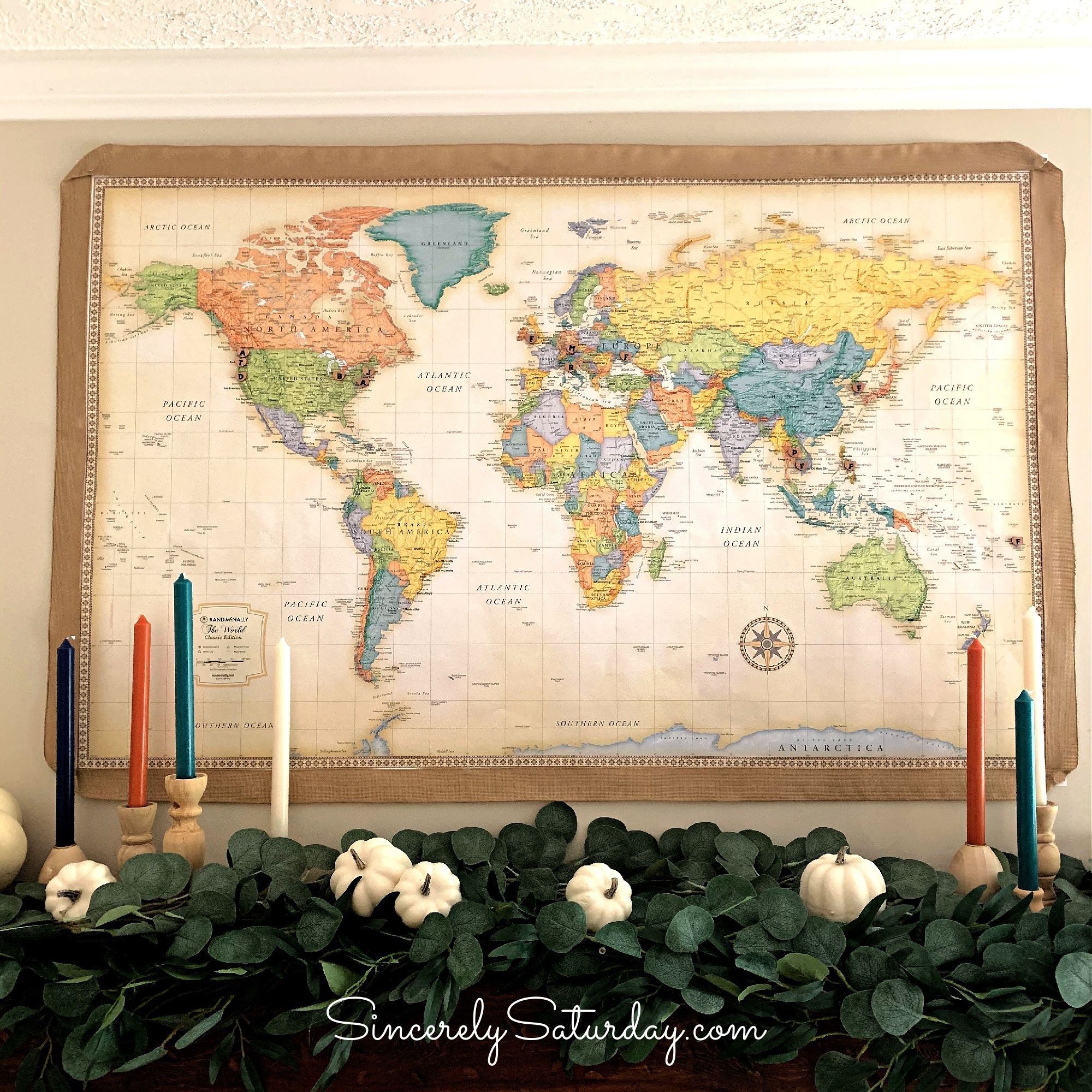 The best way to celebrate the ones you love with a thankful map