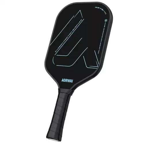 Carbon Fiber Pickleball Paddle, 16mm, One-Piece Thermoforming, Unique Texture, Court's Best Partner - Blue