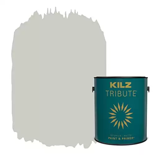 KILZ TRIBUTE Paint & Primer, Interior, Matte, Antique Sterlin, 1 Gallon