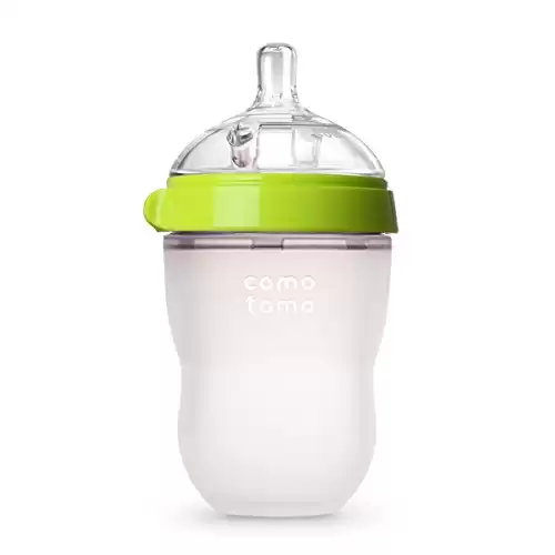 Comotomo Baby Bottle, Green, 8 Oz (Pack of 1)