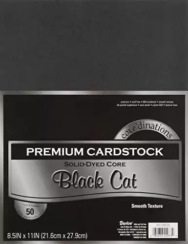 Darice GX-2200-02, 8.5"x11" (50 Sheets), Black