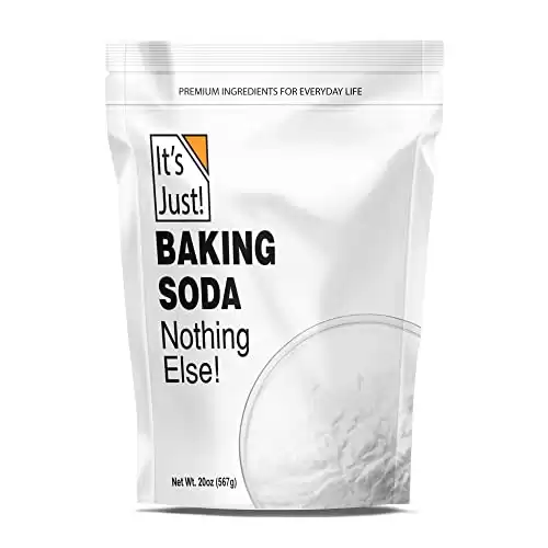 It's Just - Baking Soda, 100% Pure Sodium Bicarbonate, Food Grade, Non-GMO, Made in USA, Cooking, Baking, Aluminum Free (1.25 Pound)