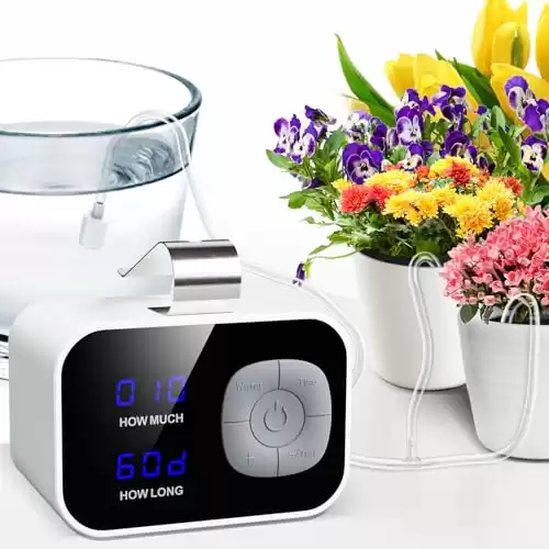 Kollea Reliable Automatic Watering System, Plant Self Watering System Automatic Drip Irrigation Kit with 60-Day Programmable Timer, LED Display & USB Power, Indoor Irrigation System for Potted Pl....