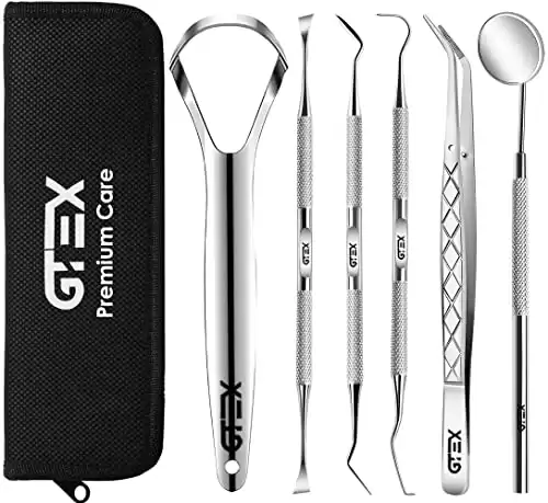 Dental Tools, Dental Pick, Plaque Remover for Teeth Cleaning Tools, Dental Picks for Teeth Cleaning Kit, Tooth Cleaner, Tartar Remover for Teeth - Dentist Kit