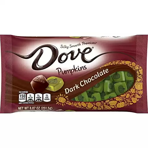 DOVE PROMISES Dark Chocolate Harvest Pumpkin Halloween Candy 8.87-Ounce Bag