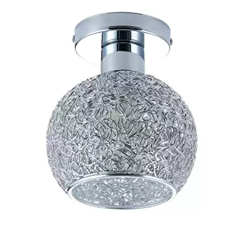 Goeco Mini Modern Chandeliers Creative Aluminum Ceiling Light for Girls Room,Bedroom,Hallway and Closet (Height 7.87")